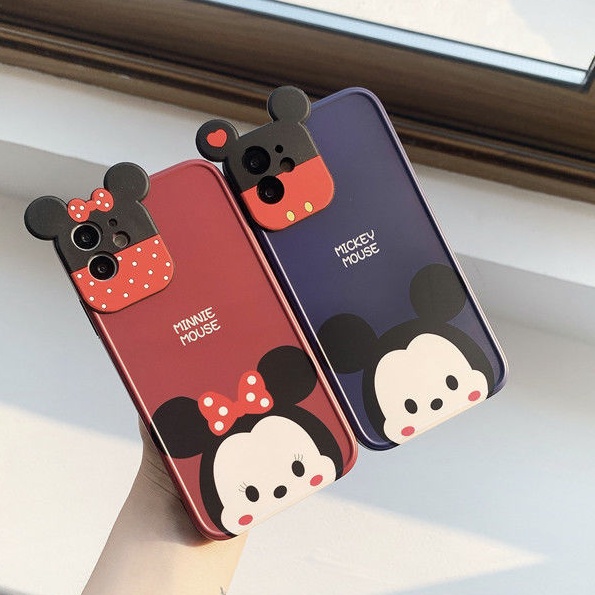 Ốp Điện Thoại Họa Tiết Hoạt Hình Bảo Vệ Ống Kính Máy Ảnh Cho IPhone 12 13 11 Pro Max X Xs Max Xr