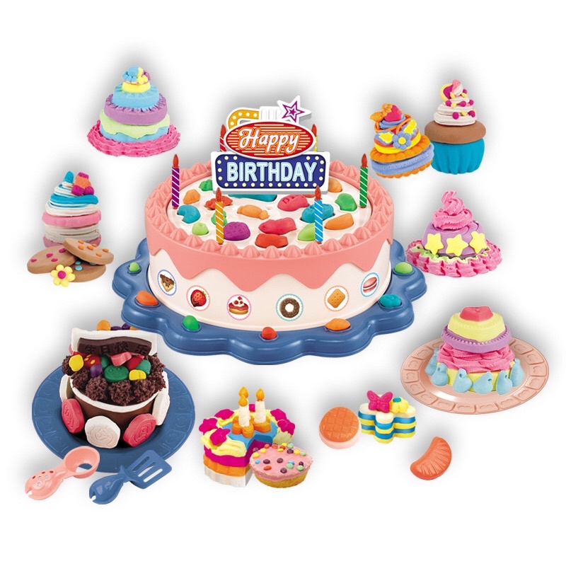 Bộ làm bánh kem đất sét birthday cake 8500