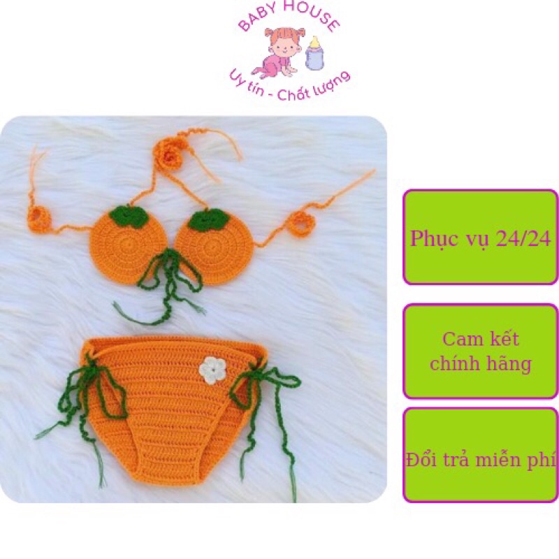 Bikini len móc cho bé