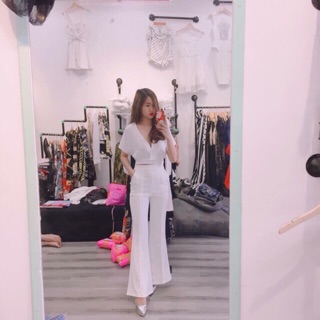 Set áo bẹt , nơ lưng phía sau. Kèm hình thật