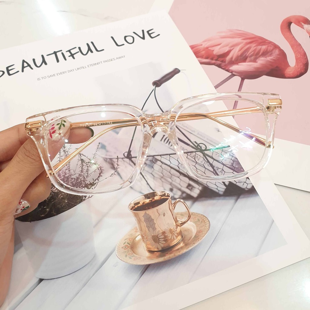 Gọng kính vuông nam nữ Emilie eyewear phụ kiện thời trang 333
