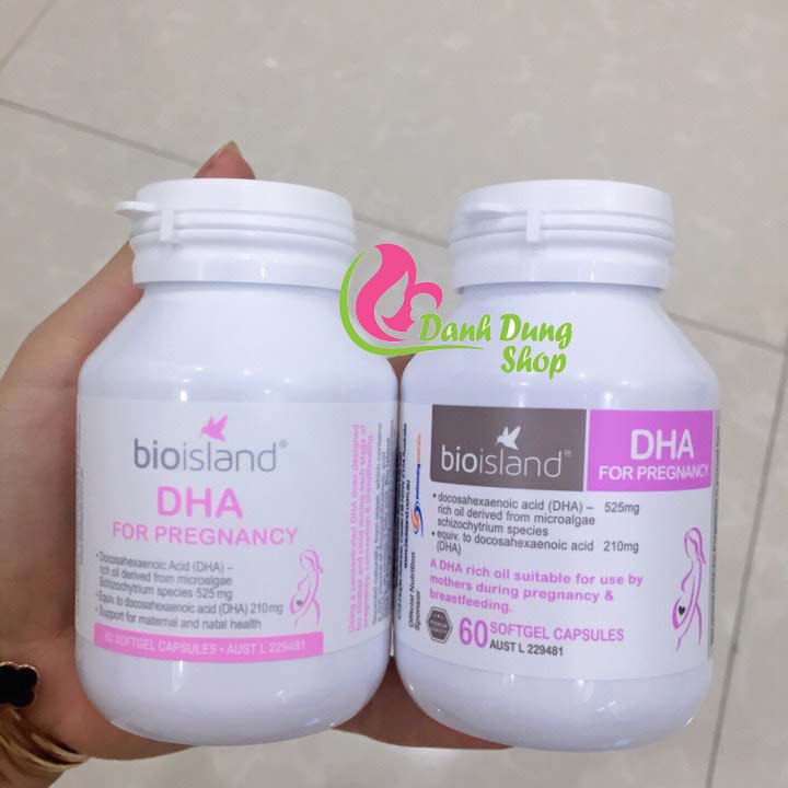 DHA bầu DHA cho bà Bầu - Úc - 60 viên - mẫu mới