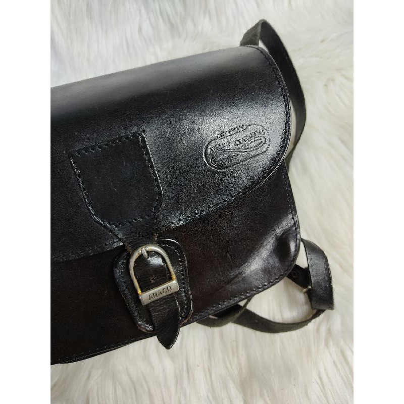 Túi đeo chéo da thật