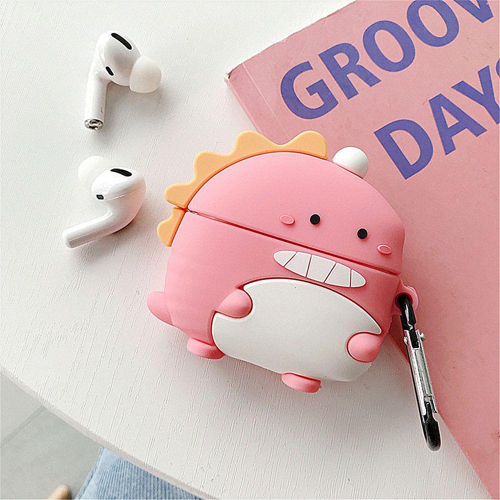 Vỏ Bảo Vệ Hộp Đựng Tai Nghe Airpods 1 / 2 Hình Khủng Long Đáng Yêu