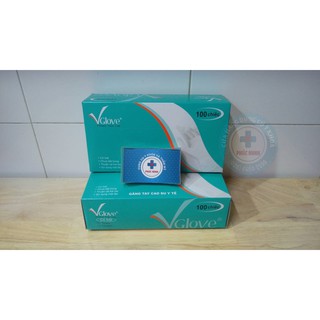 Găng Tay Y Tế Có Bột VGlove (hộp 100 cái)