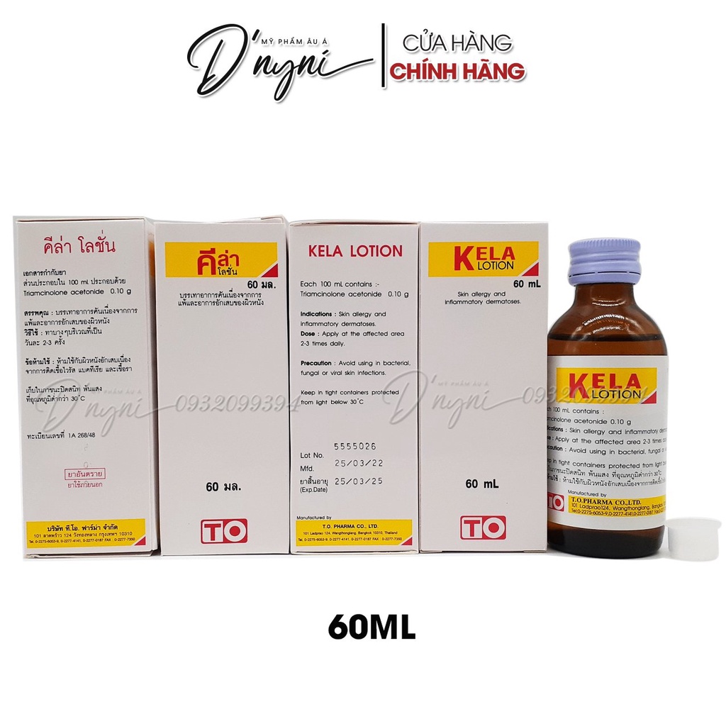 LOTION LOẠI NGỪA VIÊM LỖ CHÂN LÔNG KELA THÁI LAN
