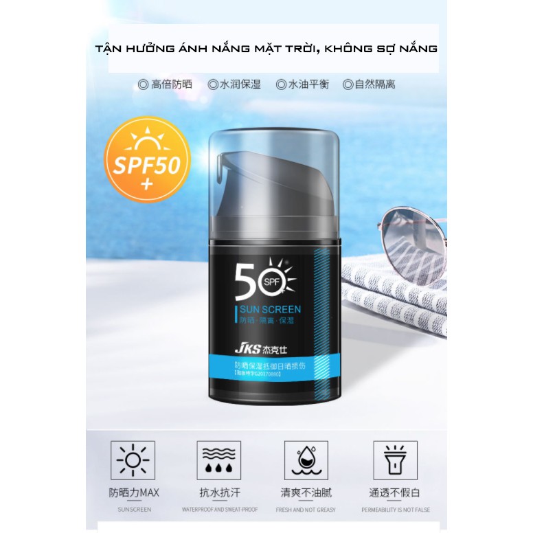 (Xả Kho) Kem Chống Nắng Cao Cấp Cho Nam For Men Hàm Lượng SPF 50++ Chống Nắn Toàn Thân