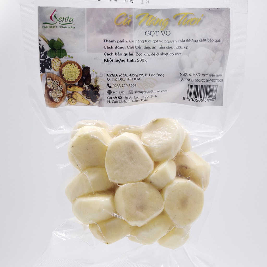 Củ năng tươi gọt vỏ  - Thương hiệu Senta - Giao nhanh tại TP Hồ Chí Minh