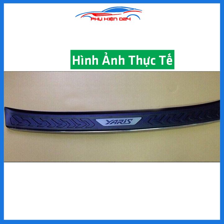 Ốp chống trầy cốp ngoài nhựa đen Yaris 2019-2020-2021-2022-2023 dán cốp sau chống xước trang trí xe