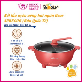 Nồi lẩu uyên ương Bear SUBE006