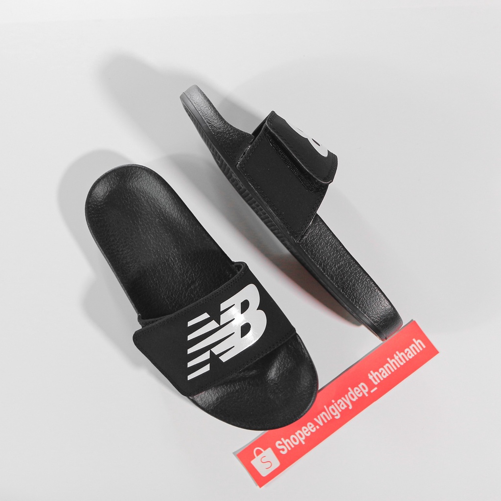 Dép Newbalance NB quai ngang đen trắng