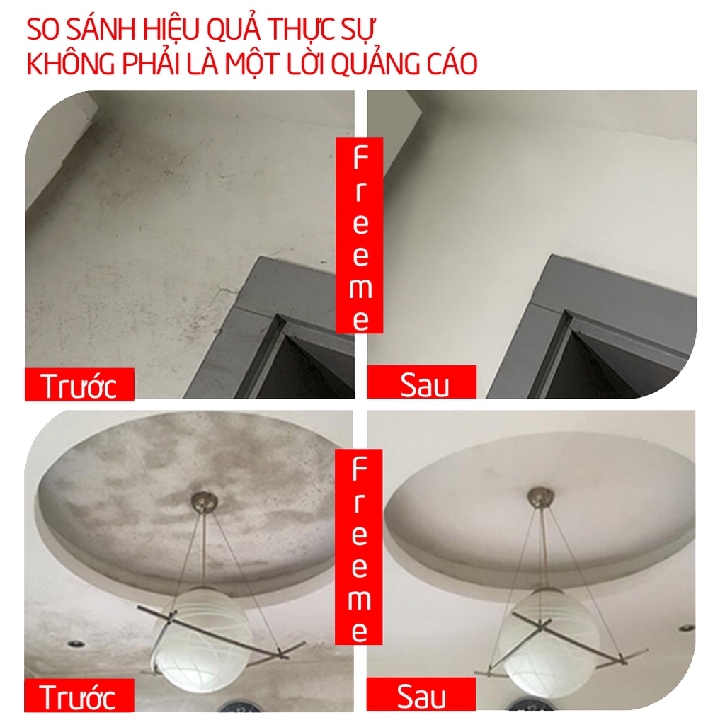 Tẩy vết bẩn trên tường Freeme, tẩy mốc tường, tẩy mực, làm sạch tường - Nhập khẩu Hàn Quốc 500ml TTT