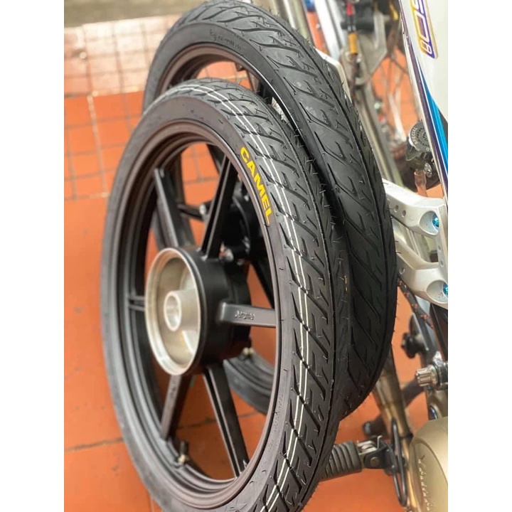 Vỏ lốp xe máy Camel gai Xương cá  có săm