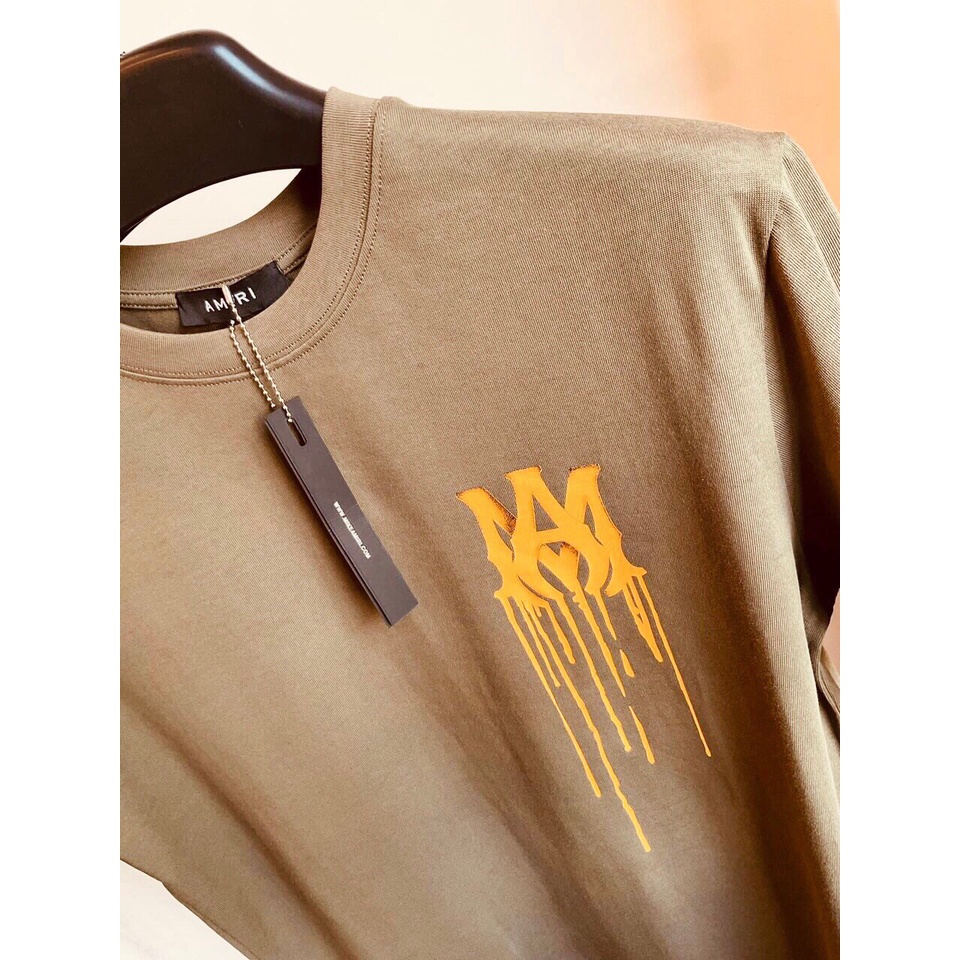 Áo Phông Phong Cách AMIRI 3 Màu Siêu Đẹp Sành Điệu Kết Hợp Thoải Mái Hoạt Động Hè 2022