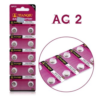 PIN nhỏ đầu đũa AG2 – LR726 – 396A TIANQIU 1 VỈ 10 Viên