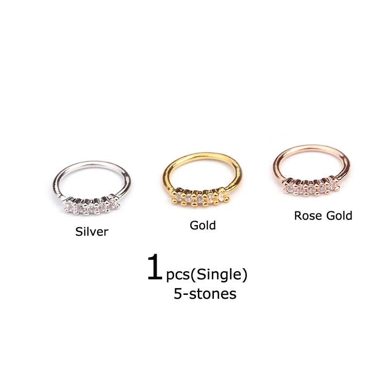 Khuyên xỏ cơ thể hình tròn 8mm đa dạng thời trang
