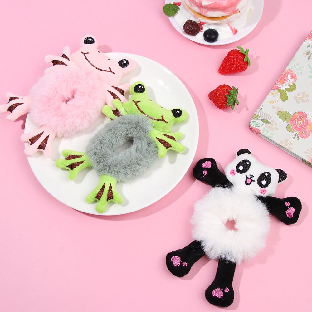 Dây buộc tóc co giãn hình thú nhồi bông đáng yêu thời trang cho nữ