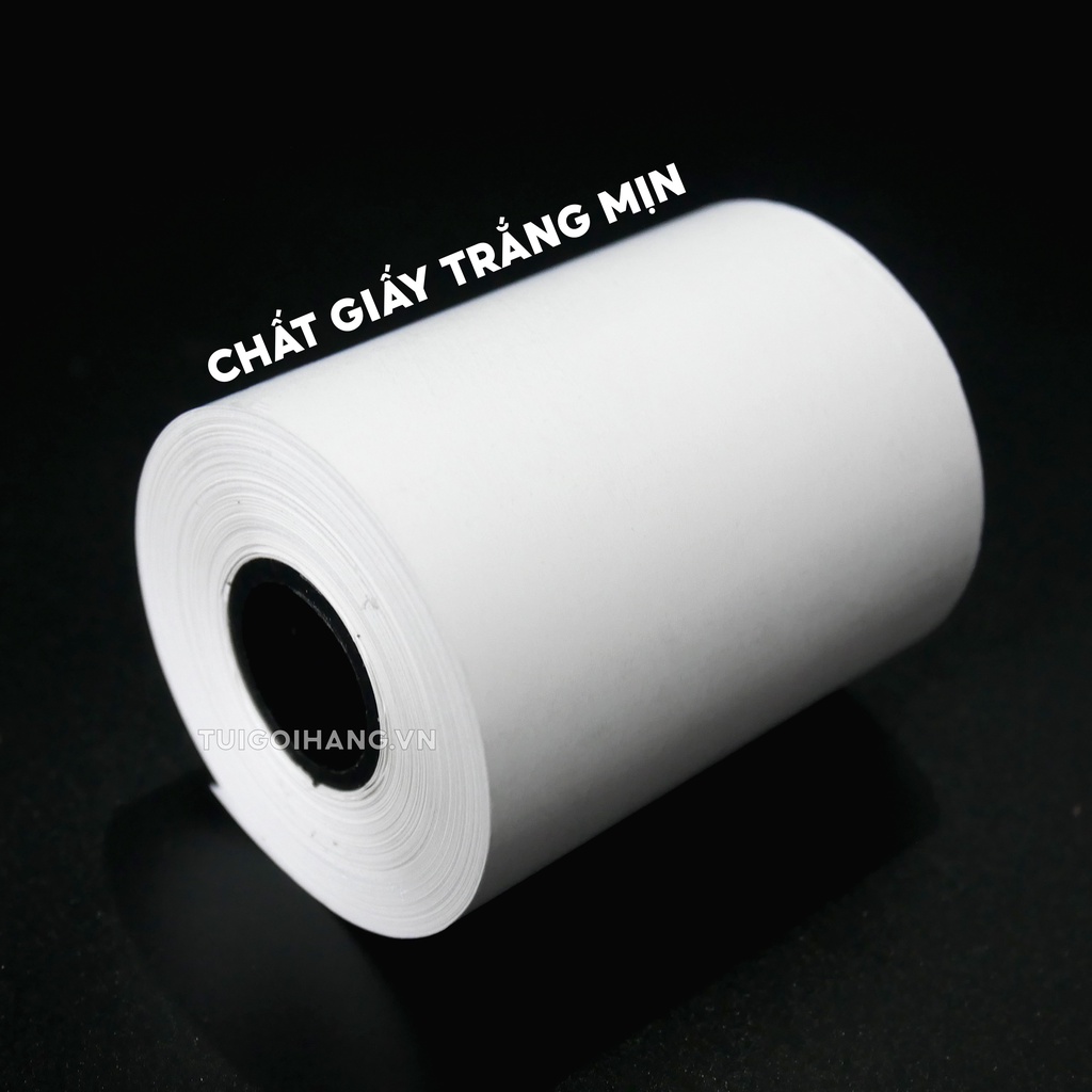 [10 Cuộn] Giấy In Bill K80, K57 Cuộn 45mm In Hóa Đơn Dùng Cho Shop Online, Cafe, Cửa Hàng, Taxi, POS Cầm Tay