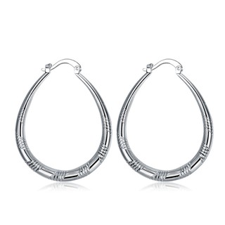 Bông Tai Tròn Mạ Bạc 925