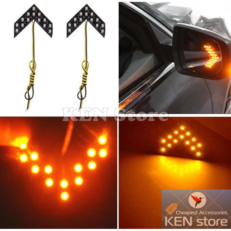 Đèn led xi nhan, led gắn gương, led xe máy 14 chip smd