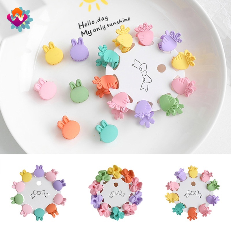 Set 10 kẹp tóc mini kiểu dáng tùy chọn xinh xắn dành cho bé gái