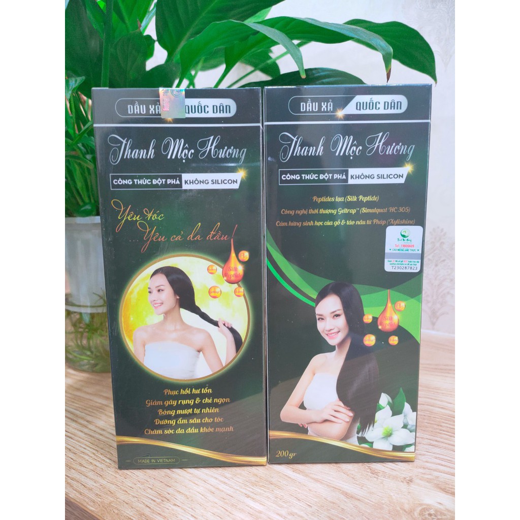 Dầu Xả Dược Liệu Thanh Mộc Hương KHÔNG SILICON 200gr(Phục hồi hư tổn, bóng mượt tự nhiên) | BigBuy360 - bigbuy360.vn