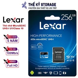 Mua Thẻ nhớ Lexar High-Performance 633x microSDHC™ UHS-I Cards 256GB - Hàng chính hãng