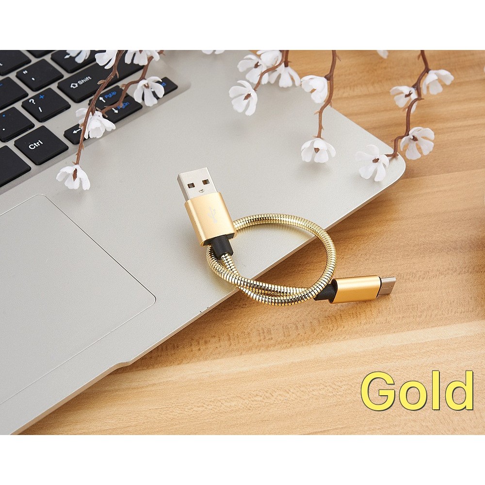 Cáp sạc USB-C (Type C) mạ kẽm loại ngắn 20cm giá rẻ