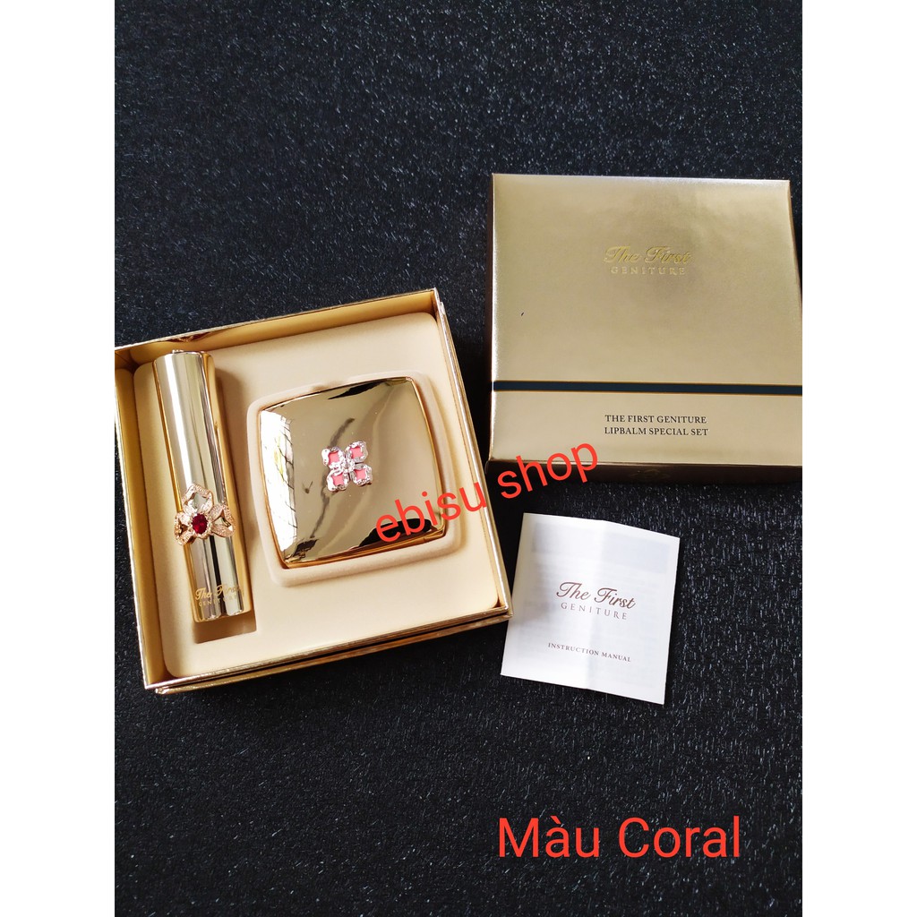 [Mới] Set son dưỡng Ohui The First màu Coral