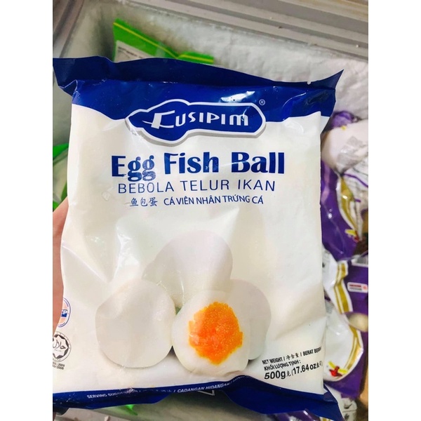 Hoả Tốc-Cá Viên Nhân Trứng Cá MALAYSIA-500gr-Xiên Que Giá Sỉ-Mua Nhiều Giảm Giá-Chất Lượng Cao