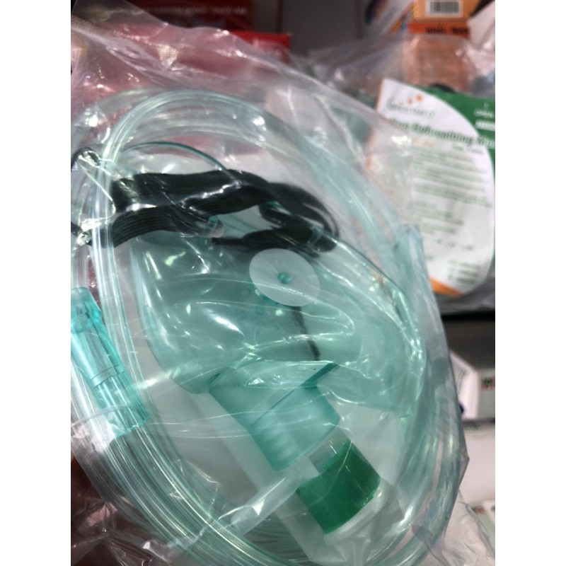 Bộ mặt nạ thở oxy có túi, mask thở oxy có túi người lớn và trẻ em non rebreathing mask GREETMED