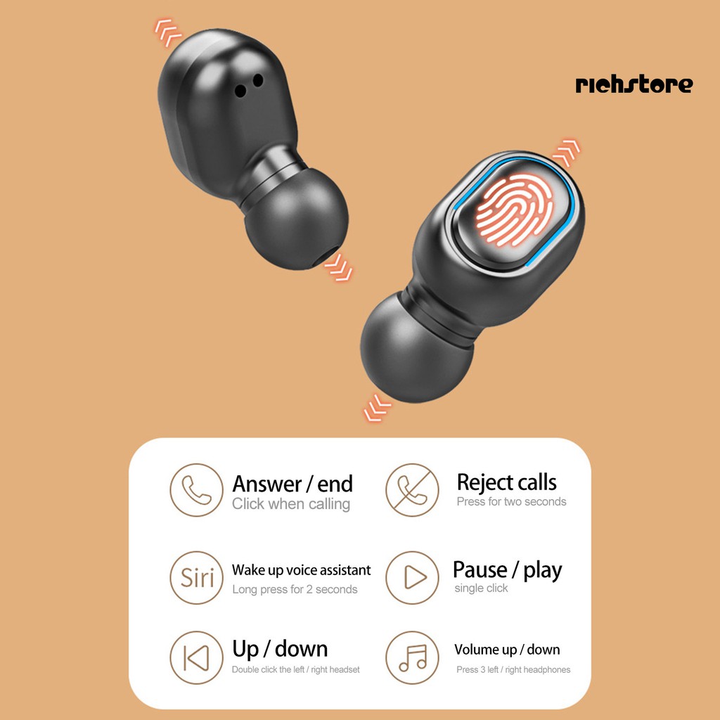 Tai Nghe Nhét Tai Không Dây Bluetooth 5.0 Cảm Ứng Thông Minh Xpej 309