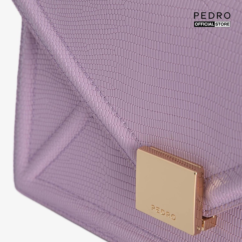 PEDRO - Túi đeo vai phom chữ nhật Lizard Effect Leather Envelope PW2-76610001-1-49