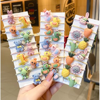 Set 5 đôi dây cột tóc họa tiết siêu đáng yêu cho bé gái