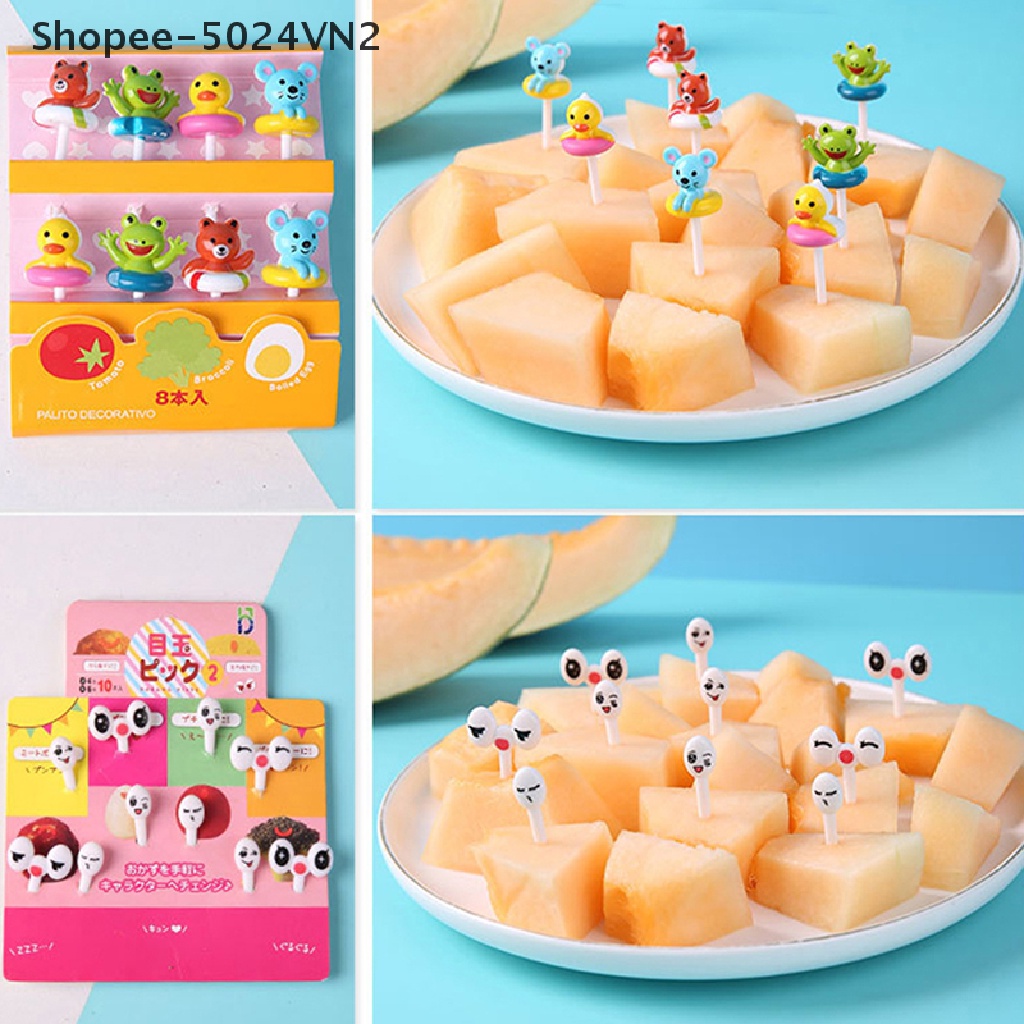 [Mới &amp; Halloween &amp; halloween] Nĩa Ăn Trái Cây Mini Dễ Thương Cho Bé