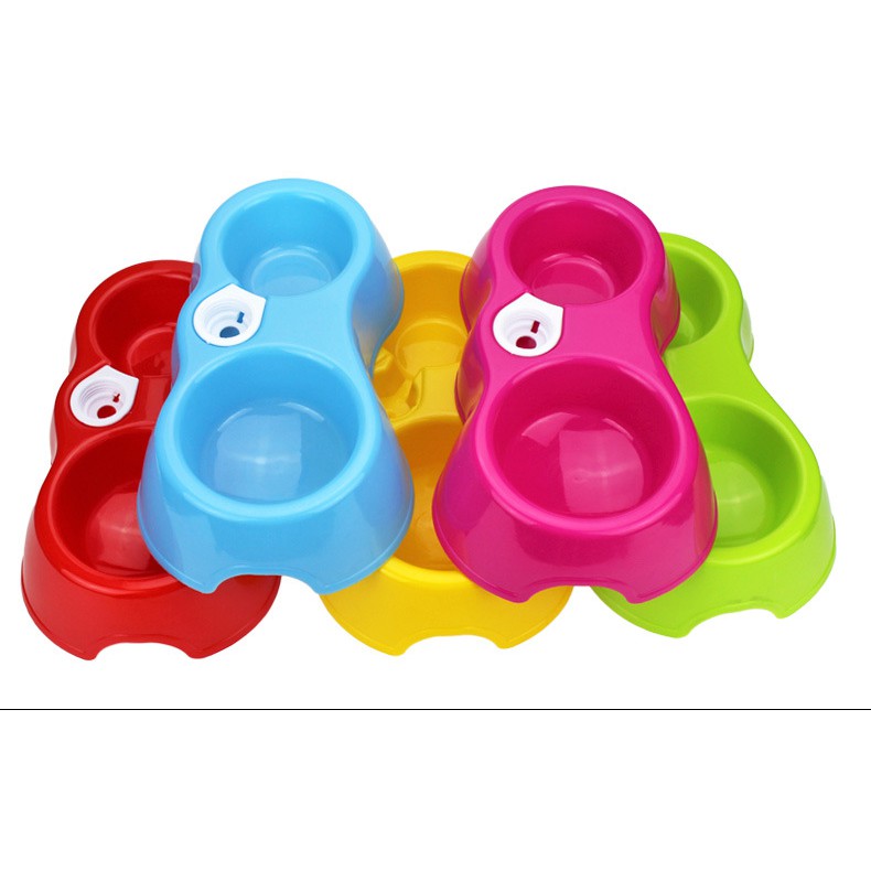 Tô đựng thức ăn cho chó mèo thú cưng có gắng bình nước tự động