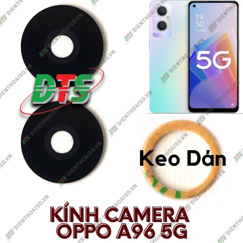Kính camera oppo a96 kèm keo dán