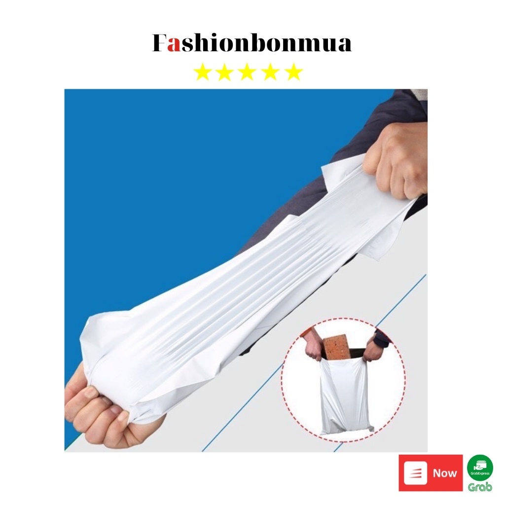 Túi Gói Hàng Túi Gói Hàng Niêm Phong 25x35 FASHIONBONMUA Cuộn 10 Túi Có Keo Dán Bảo Mật Chống Nước