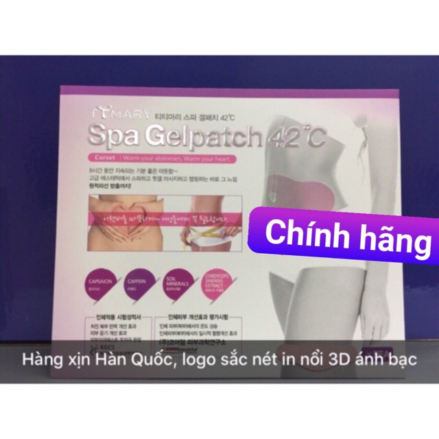 {Chính Hãng} Miếng dán tan mỡ Spa gel patch 42 độ c chính hãng