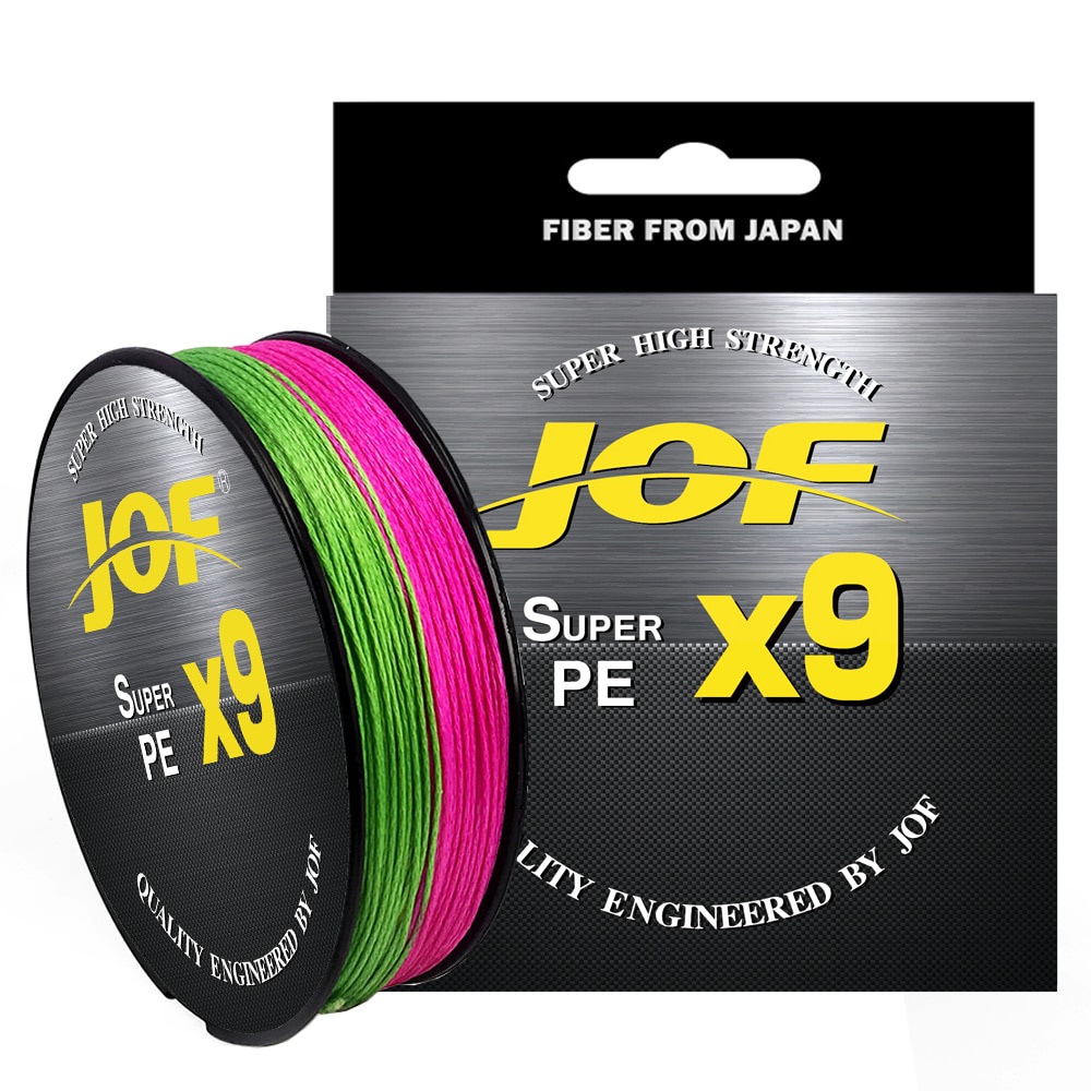 Cuộn Dây Câu Cá JOF X9 Bằng Sợi PE Bện Chống Ma Sát 500300100M PE Bện Dây Cao Cấp