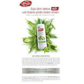 Sữa tắm DETOX Lifebouy THAN HOẠT TÍNH + BẠC HÀ( Chai 200g) | BigBuy360 - bigbuy360.vn