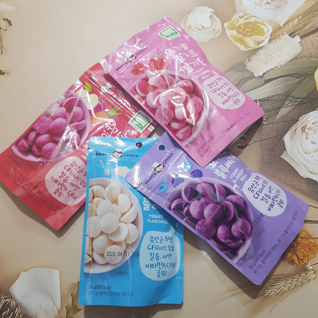 Sữa chua khô organic sấy lạnh hữu cơ cho bé 7m+ 20gram