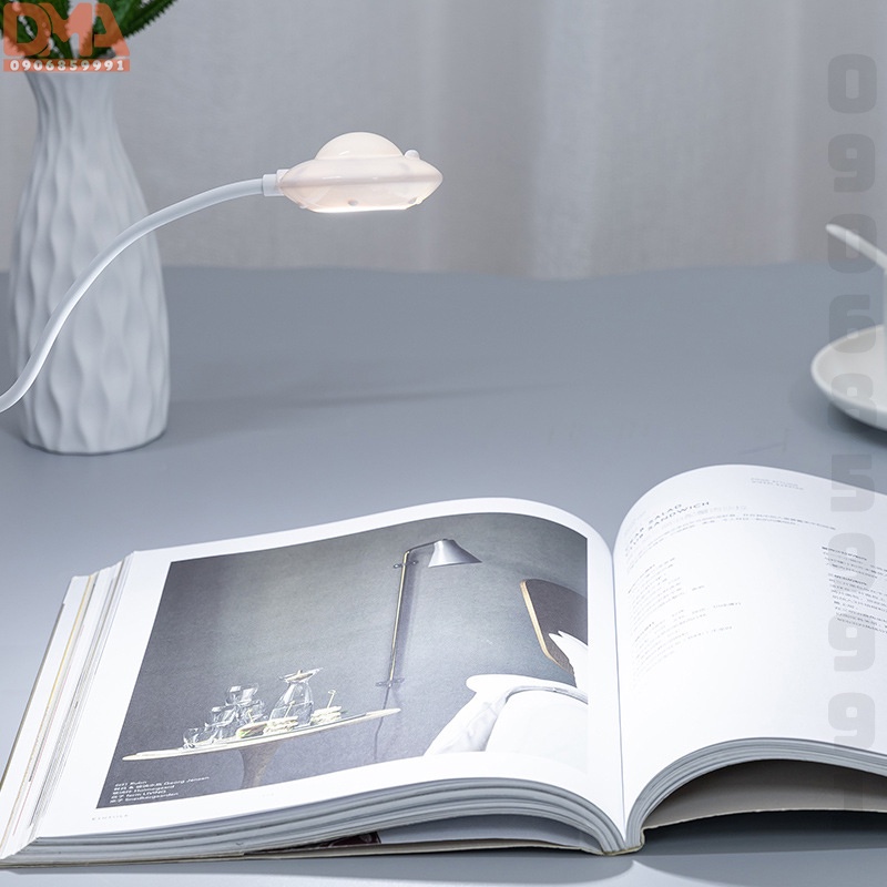 Đèn ngủ trang trí,đèn led đọc sách nguồn USB đĩa bay