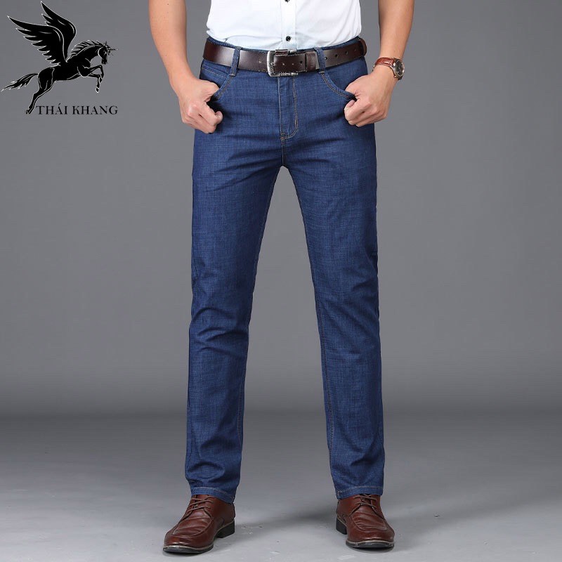 quần jean nam ống suông vải mềm cao cấp big size cho người 55-100kg | BigBuy360 - bigbuy360.vn