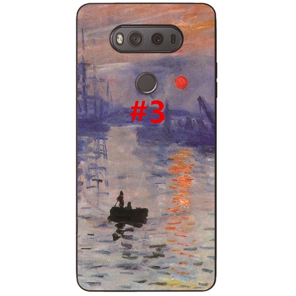 Ốp điện thoại TPU in hình tranh họa sĩ Van Gogh cho LG V40 V30 V20 V10