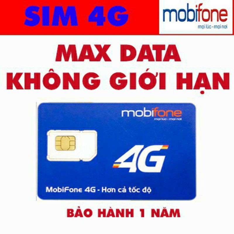 SIM 4G | TẶNG THÁNG ĐẦU | SIM MOBIFONE  TỶ GB TỐC ĐỘ CAO TRỌN ĐỜI | NGHE GỌI, NHẮN TIN ĐƯỢC