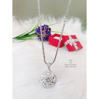 Dây chuyền bạc Ý xi kim dây dài 50cm