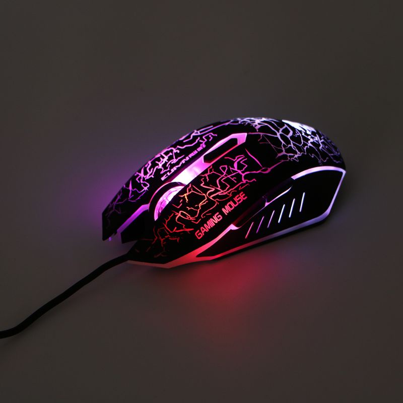 Bộ Bàn Phím + Chuột + Đèn Nền RGB Màu Cầu Vồng Chơi Game Cho Máy Tính