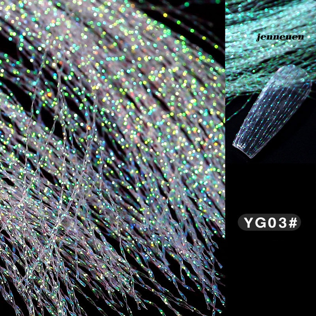 Sợi băng keo trang trí móng màu dạ quang nổi bật