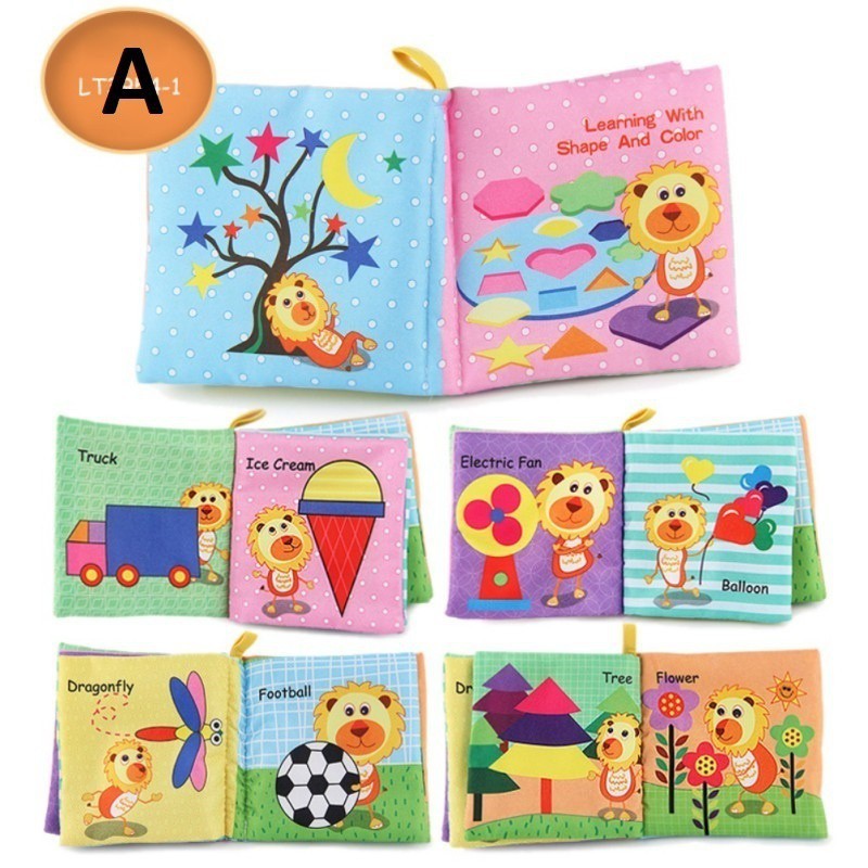 Đồ chơi sách vải tiếng Anh chủ đề động vật vui nhộn cho bé